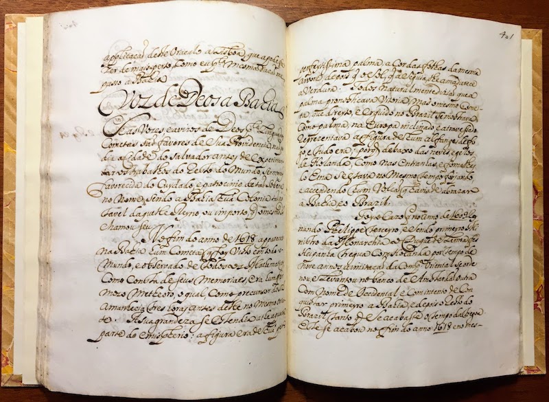manuscript text in Portuguese