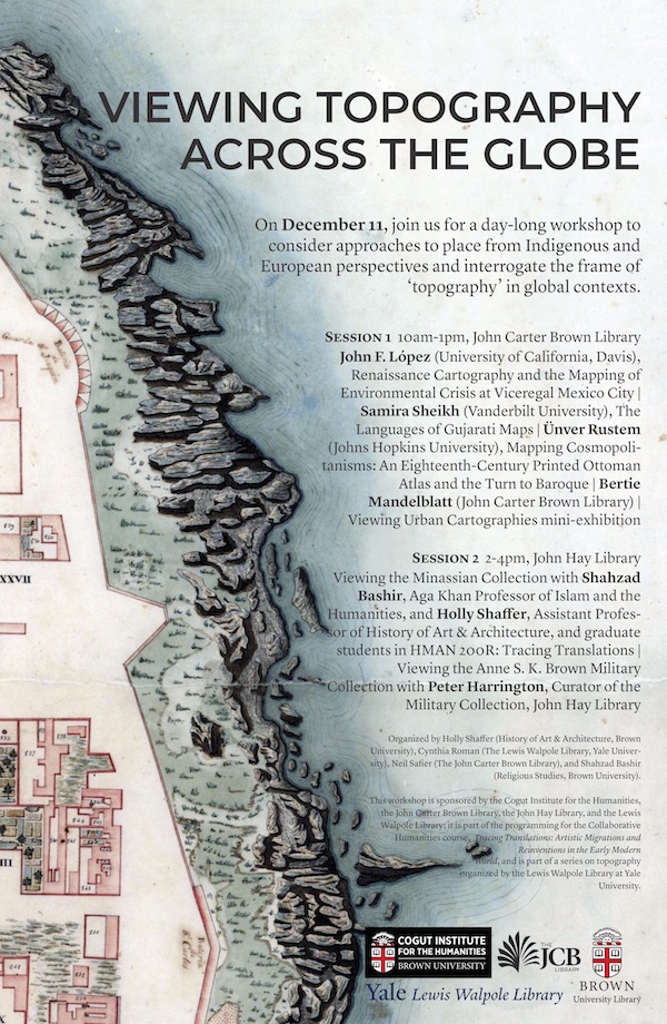 workshop poster showing a detail of a plan of Montevideo