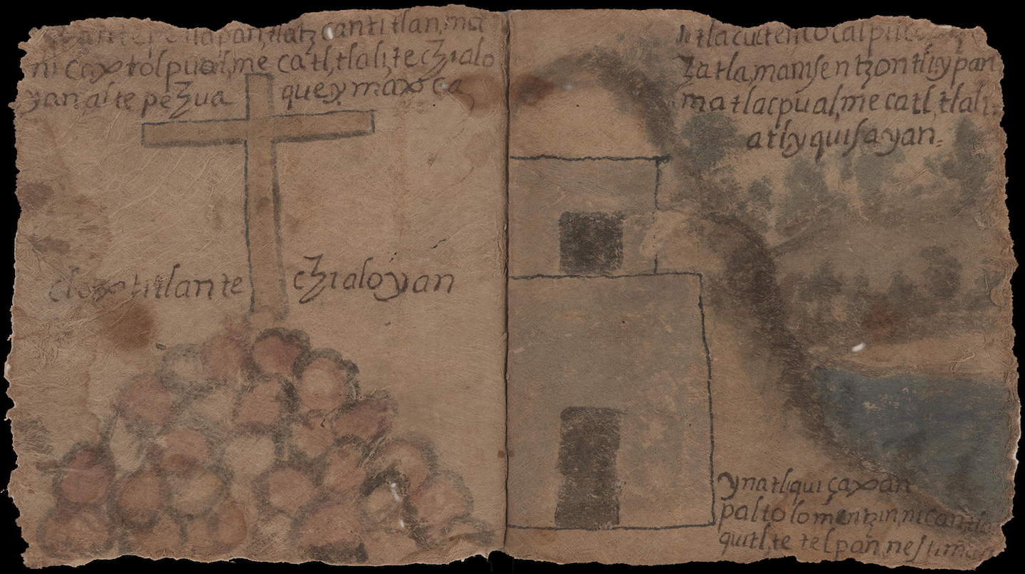 manuscript illustration on amatl paper