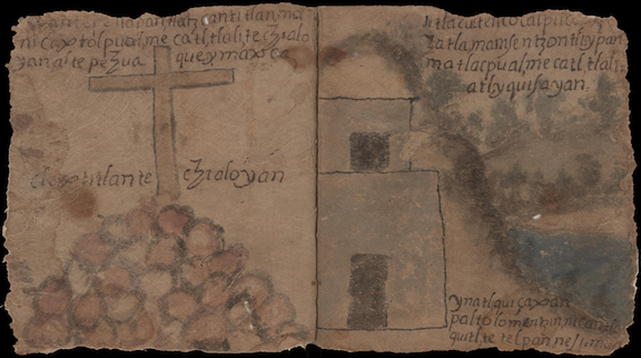 manuscript illustration on amatl paper 