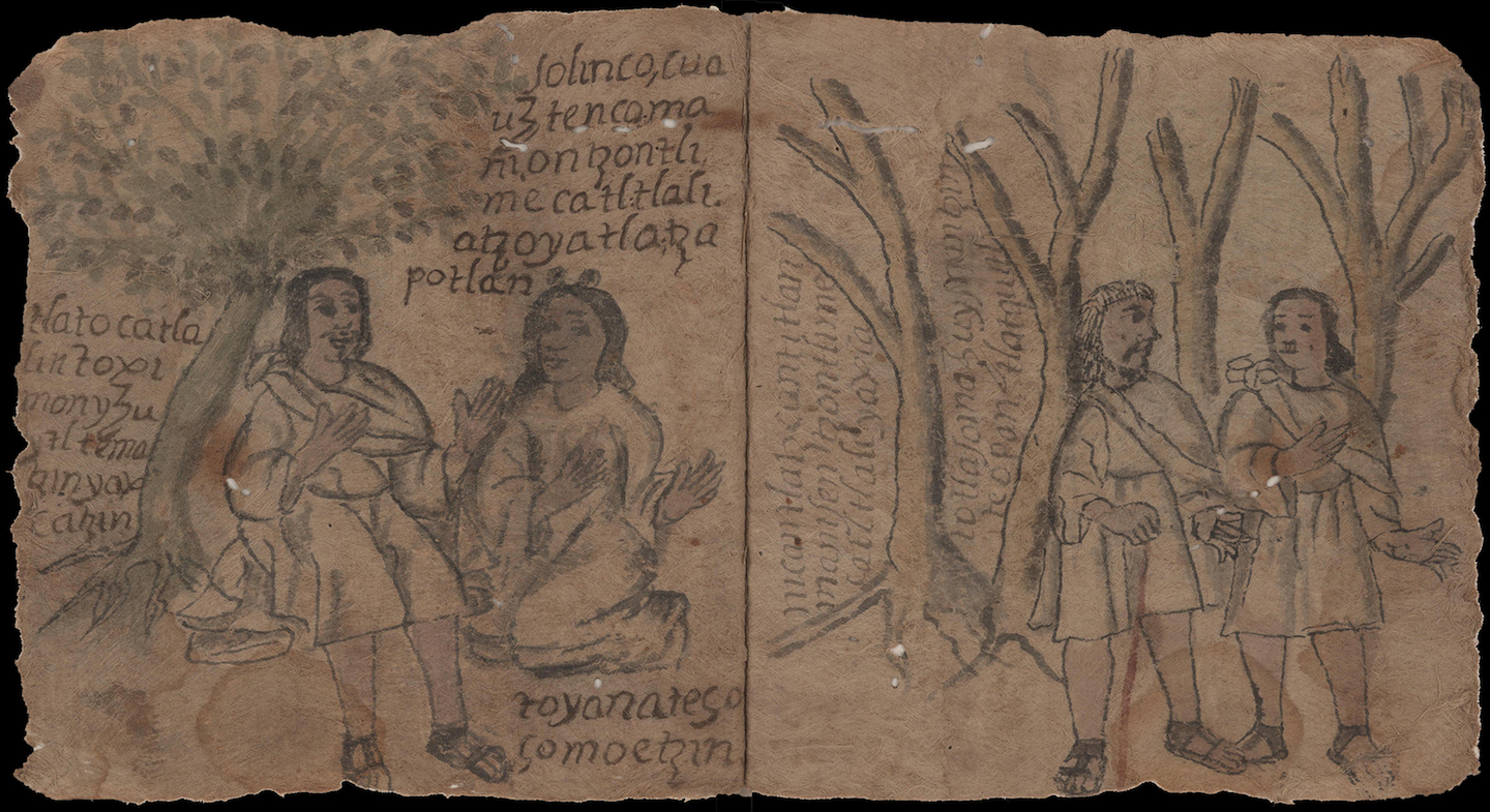 manuscript illustration on amatl paper
