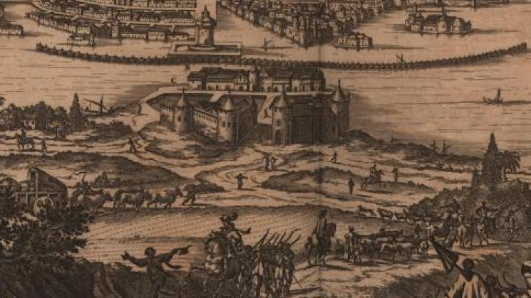 Image from: Montanus, Arnoldus. De Nieuwe en onbekende Weereld: of Beschryving van America. Amsterdam, 1671. Original at the John Carter Brown Library.