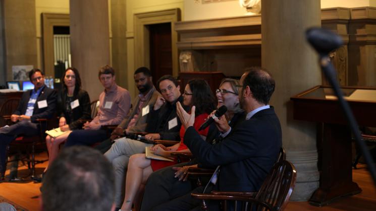 JCB fellows and invited speakers participate in a roundtable discussion