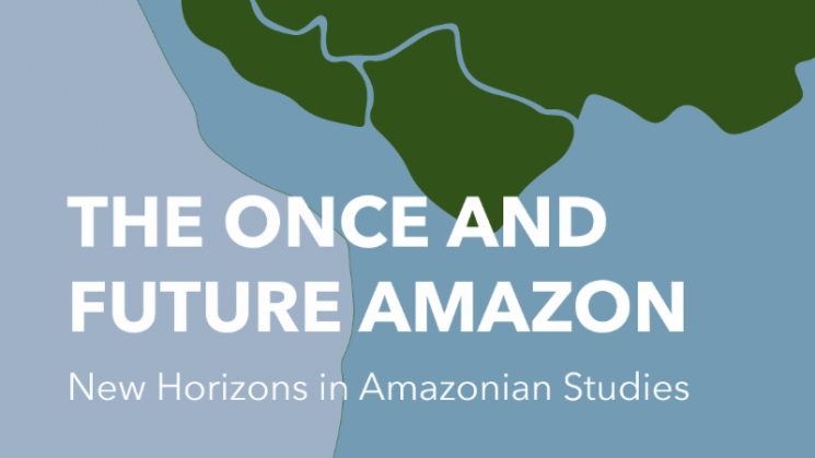 the once and future amazon text written over a blue and green poster