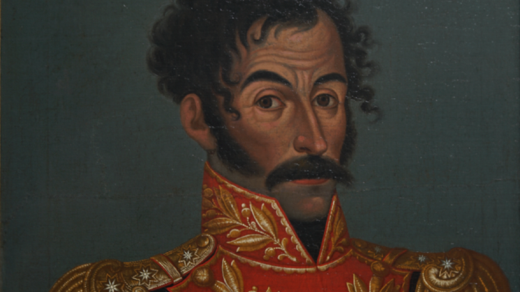 A portrait of Simon Bolivar