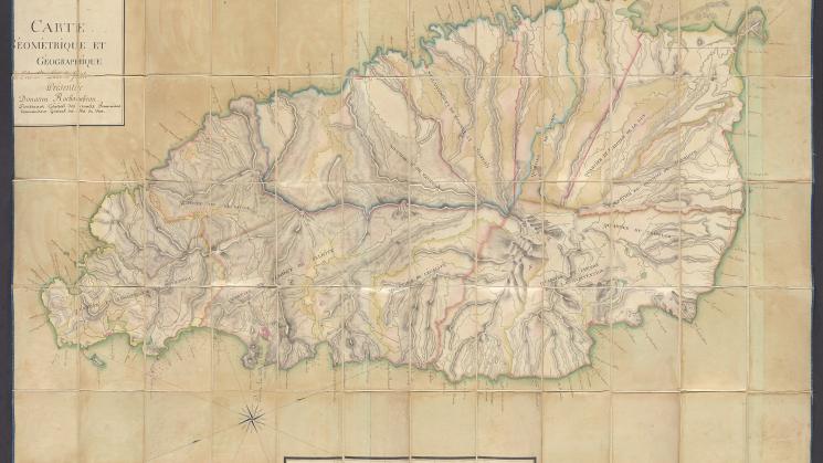 Image of a map of Saint Lucia.