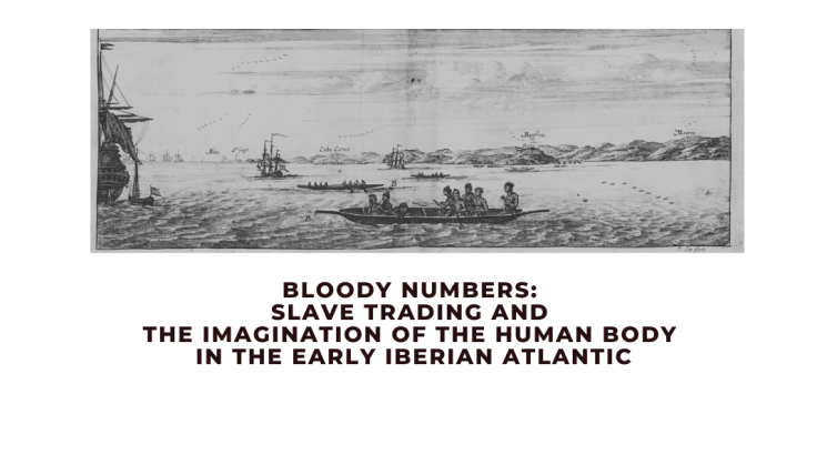 The poster contains an image of several people, presumably enslaved people, in a small boat headed towards a ship and the title of the keynote lecture.