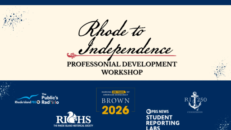The image contains the words "Rhode to Independence Professional Development Workshop" and the logos of the various sponsors.