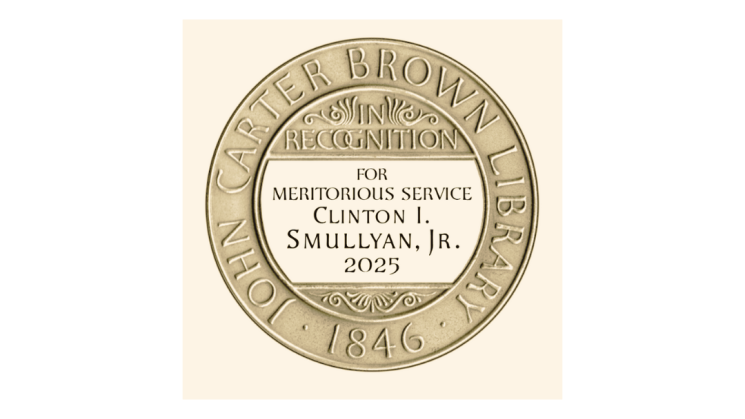 The image shows a rendering of the JCB medal awarded to Smullyan.