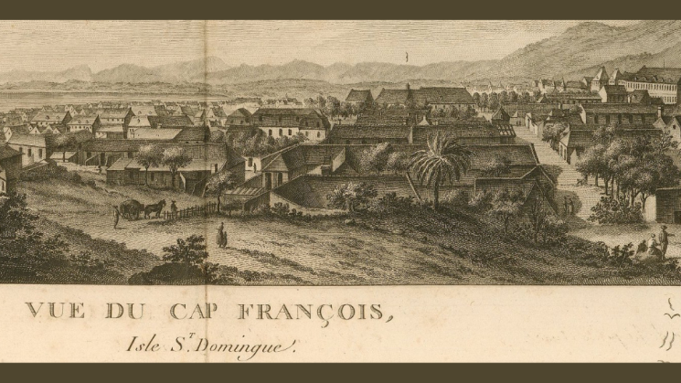 The image shows a drawing of Cap Francois.