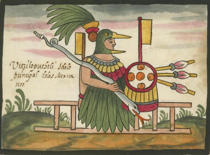 illustration of Huitzilopochtli 