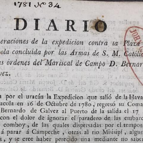 printed title page with text in Spanish