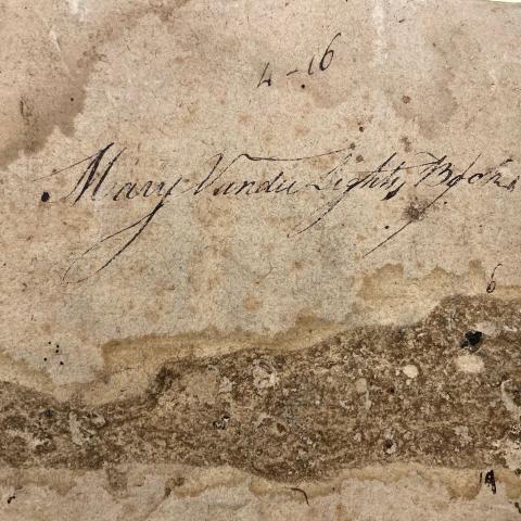 Image bearing the name of Mary Vanderlight Brown.