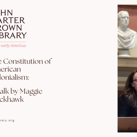 The Constitution of American Colonialism: A Talk by Maggie Blackhawk