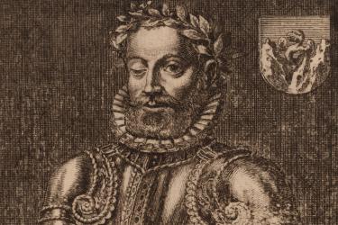 Image from: Mvsis. et Posteritati. S. Lvdovico de Camoes [Manoel Carvalho 1624]. Original at the John Carter Brown Library. 
