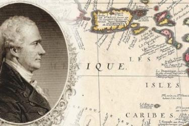 portrait and map