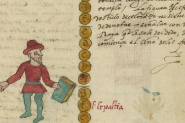 Image from: Tovar, Juan de. [Tovar Codex]. [Mexico City, between 1582 and 1587]. Original at the John Carter Brown Library.