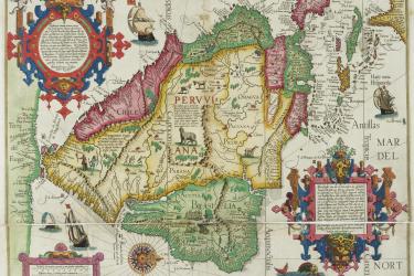 An image of the map '“Delineatio Omnium Orarum Totius Australis Partis Americae' 