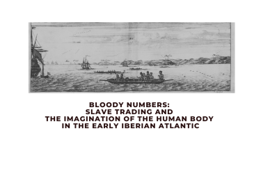 The poster contains an image of several people, presumably enslaved people, in a small boat headed towards a ship and the title of the keynote lecture.