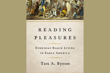 The image shows the cover of Tara Bynum's book Reading Pleasures.